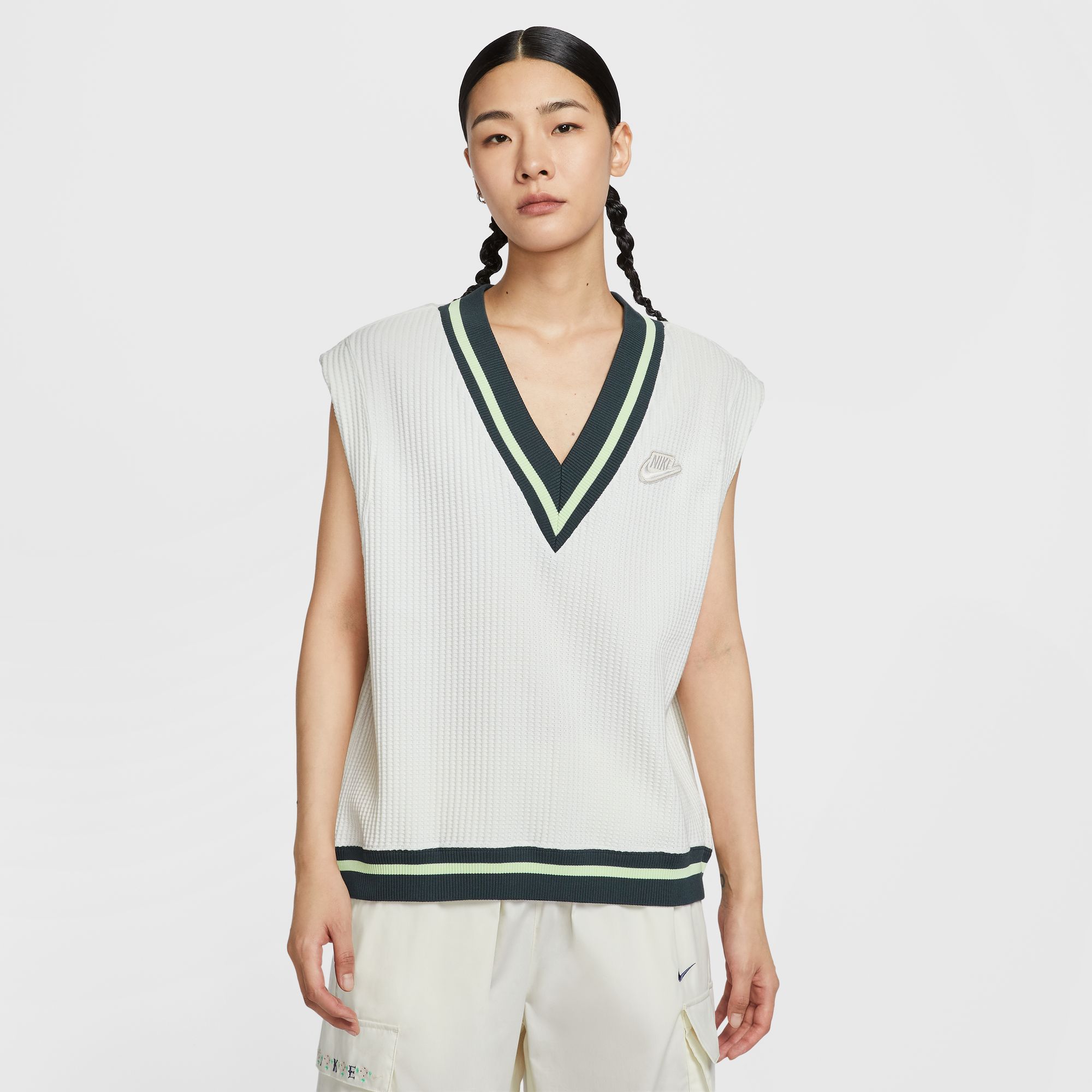 AS W NSW WAFFLE KNIT VEST PREP
