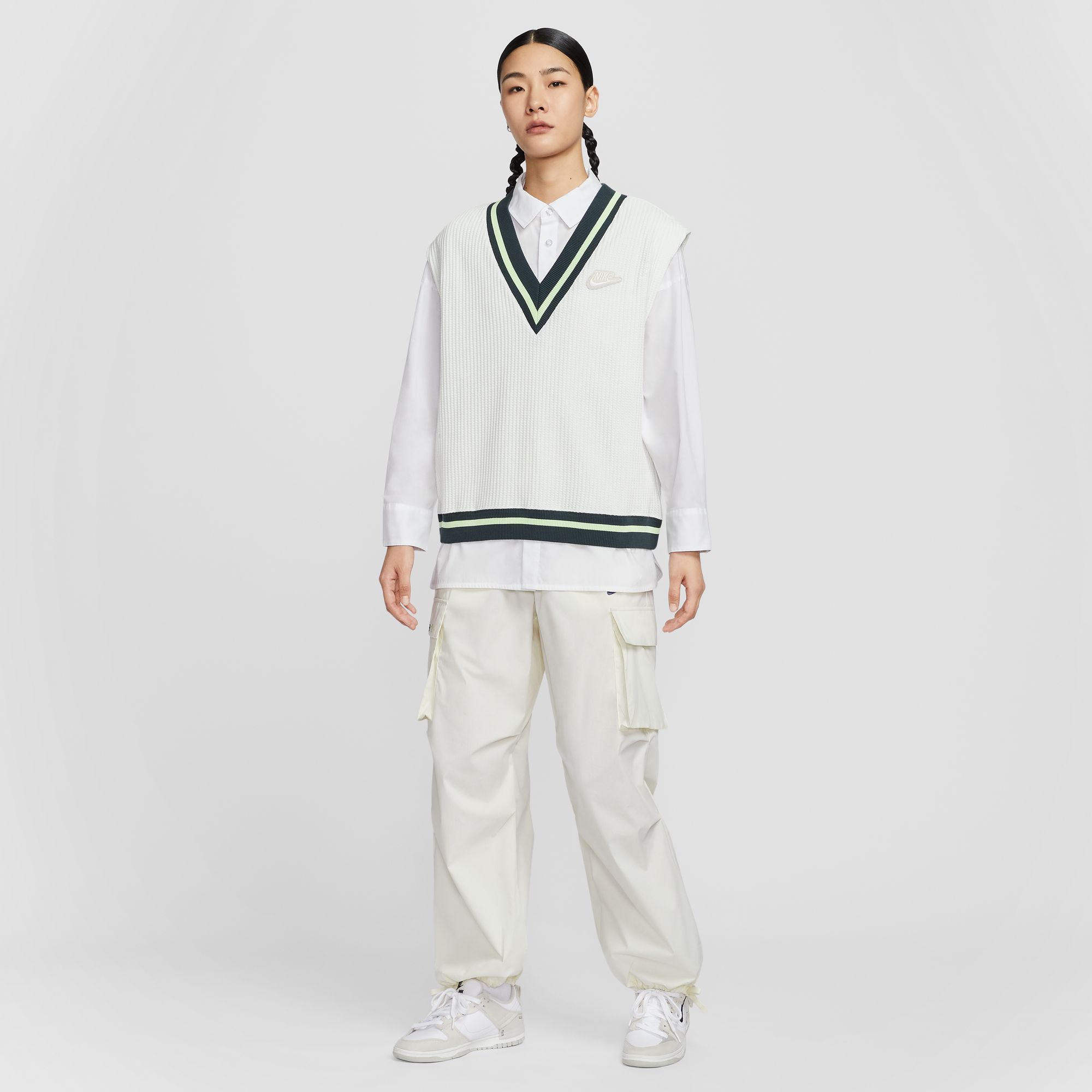 AS W NSW WAFFLE KNIT VEST PREP image number null