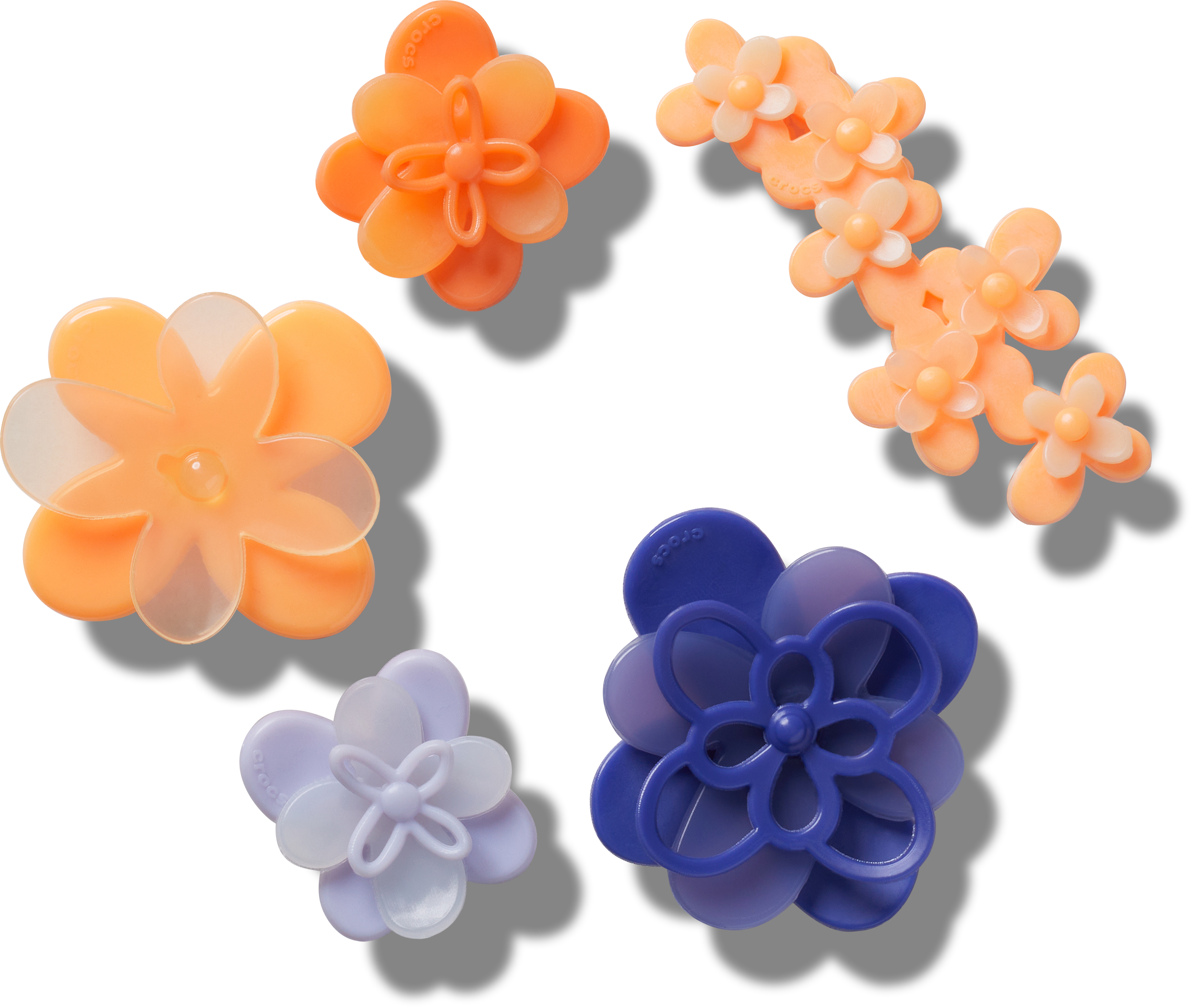 BLOOMING OMBRE FLORALS 5 PACK JIBBITZ CHARMS