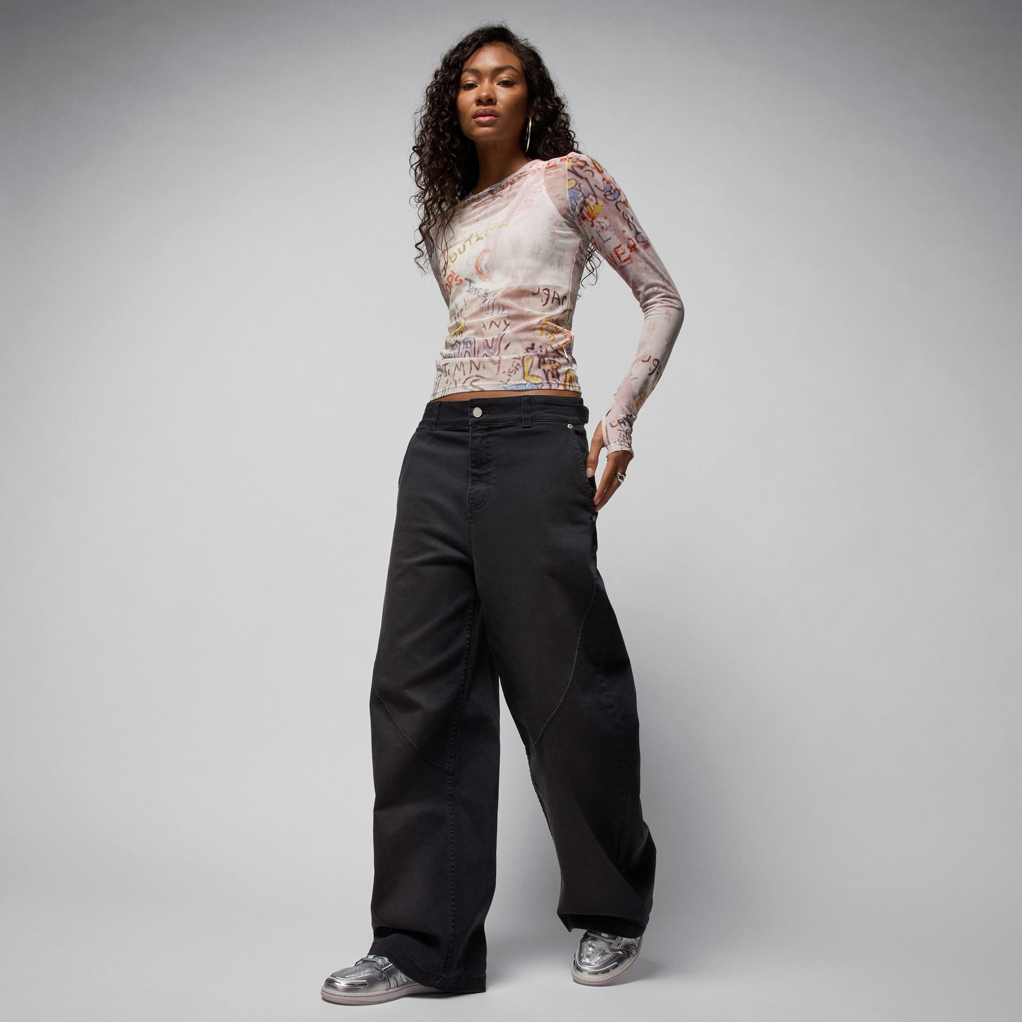 W J FLT BARREL PANT image number null