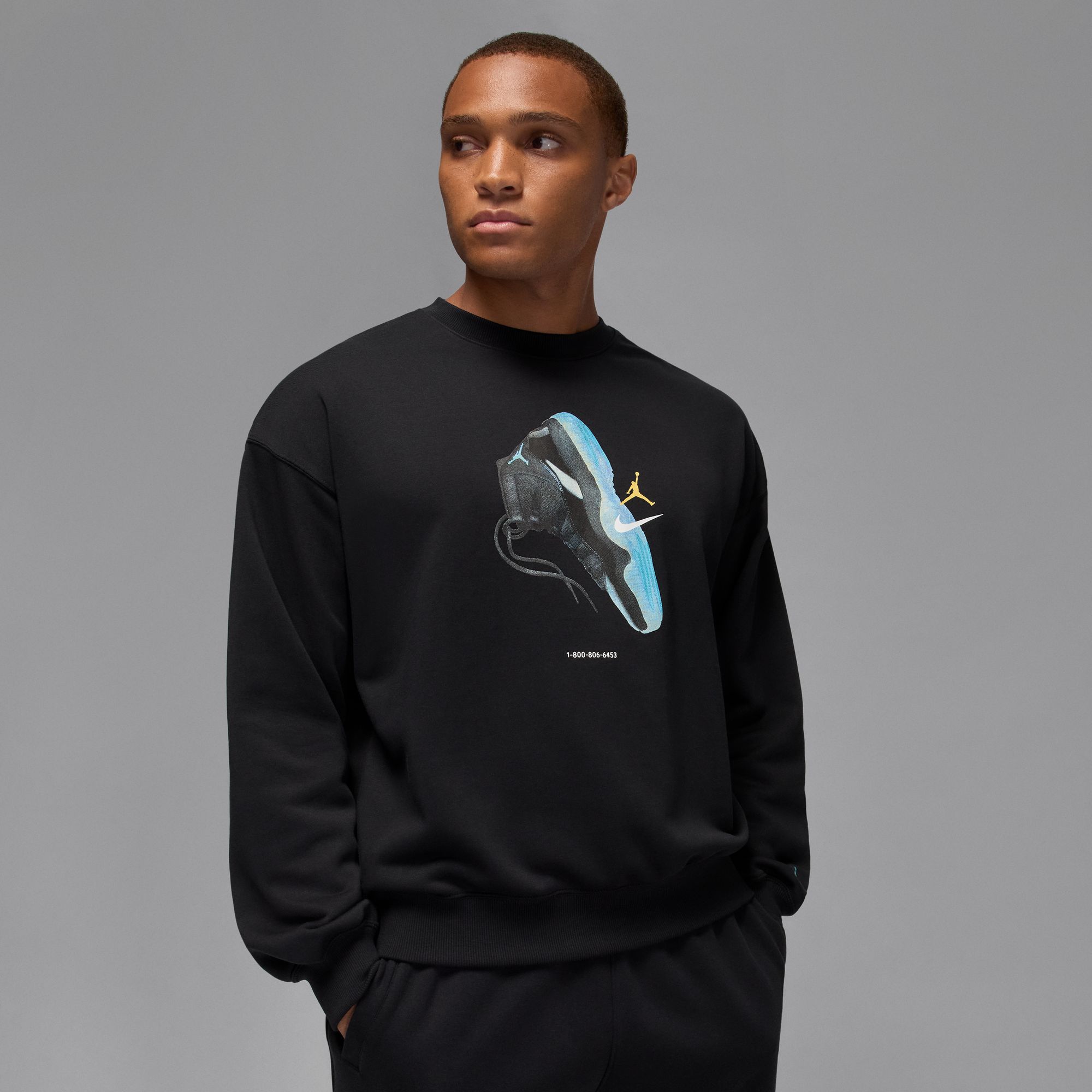 M J BRK AJ11 FLEECE CREW LB