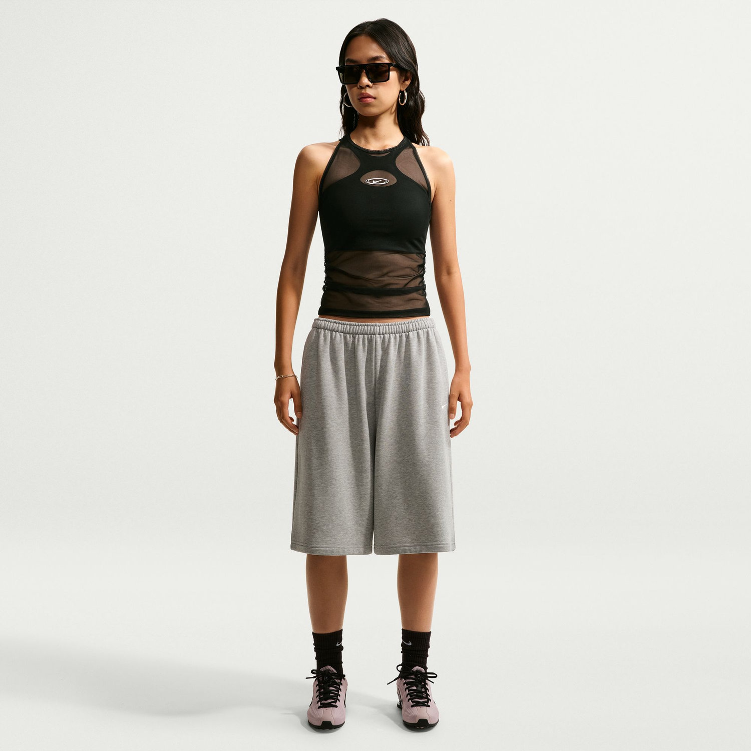 AS W NK STREET GFX SHEER TANK image number null