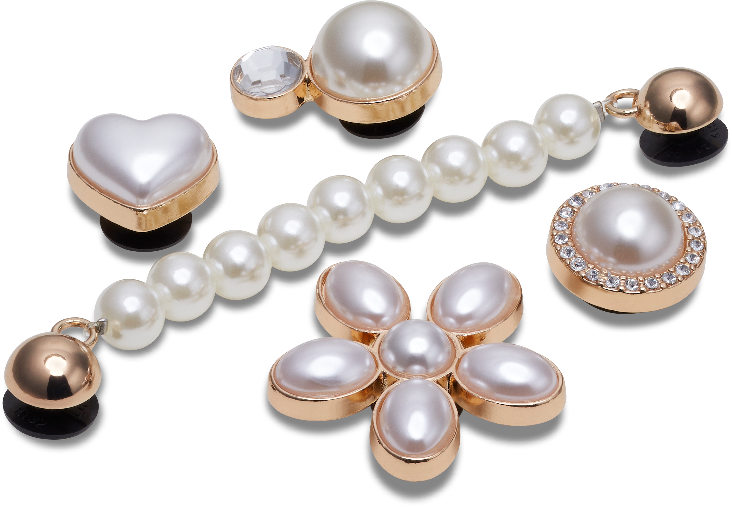 DAINTY PEARL JEWELRY 5 PACK JIBBITZ CHARMS image number null