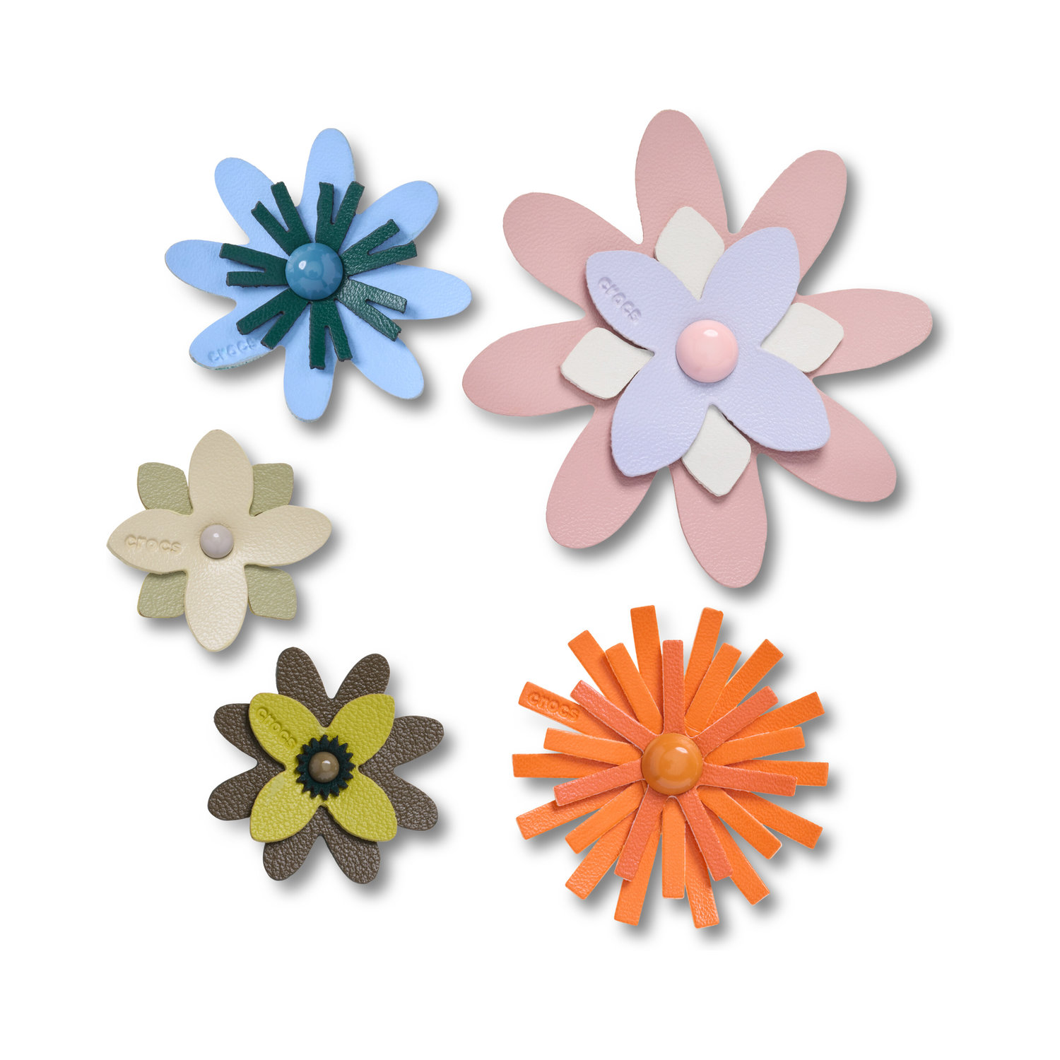 FAUX LEATHER FLORAL 5 PACK