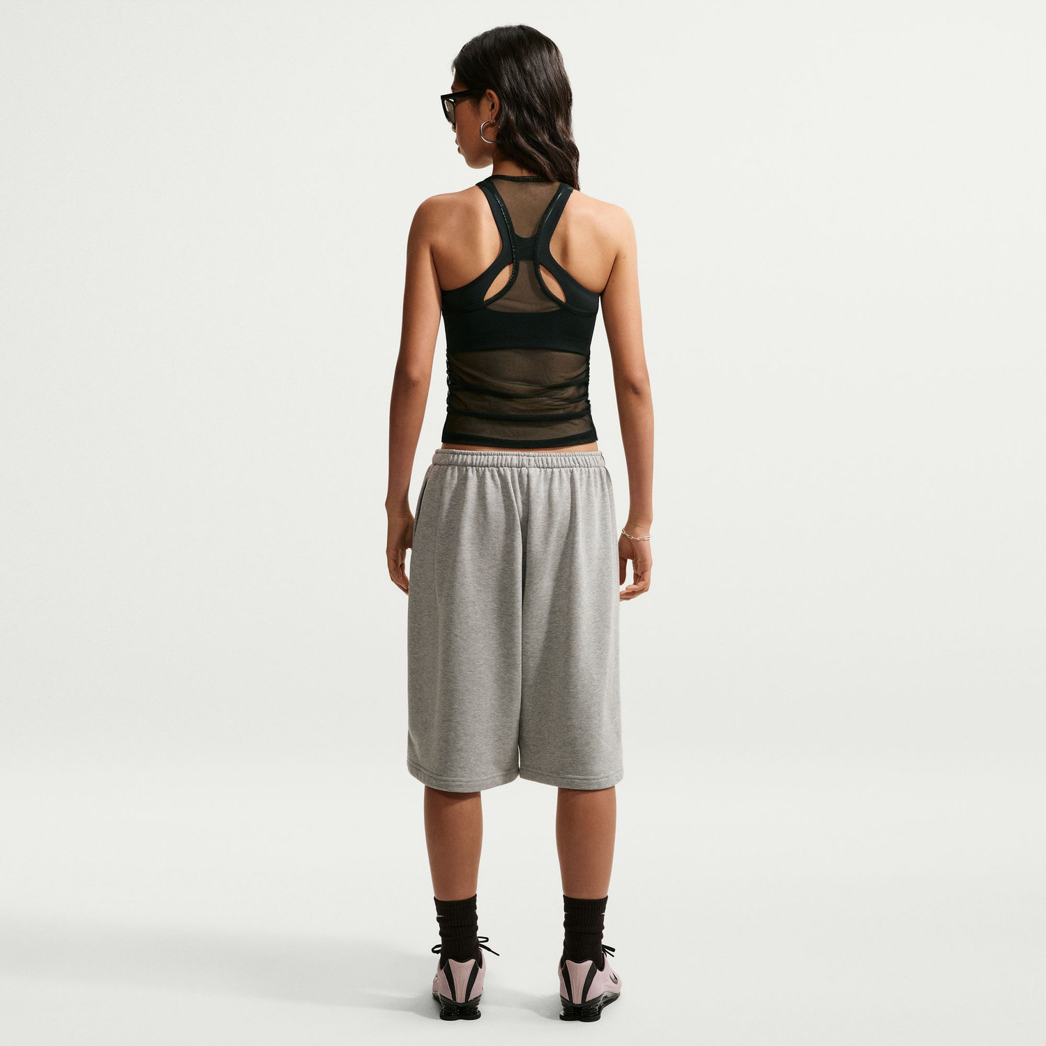 AS W NK STREET GFX SHEER TANK image number null